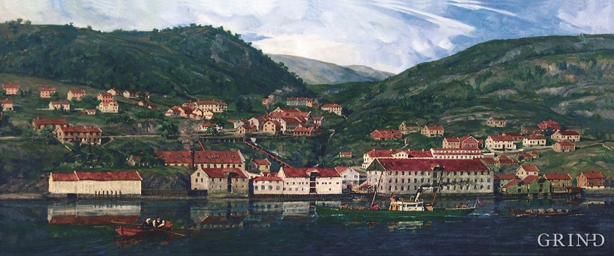 Fabrikkstedet Ytre Arna i 1880-årene