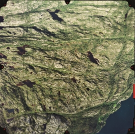 Flyfoto av delar av Geitaknottane naturreservat