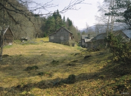 The farmyard at Staup. Image from around 1990 