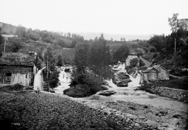 The mills at Rekve around 1890.