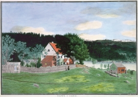 The state residence at Holmen painted by Catharine Kølle, undated.