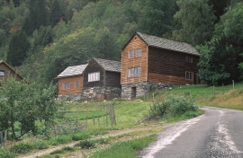 The oldest farmyard at Fryste or Frøystein.