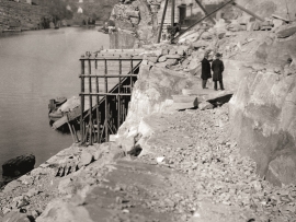 Stone quarry in Kollevågen, 1922