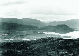 Etne and the Etne delta around 1900.