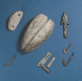 Archaeological fins from the sites at Risøya.