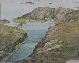 This is what the northernmost part of the fishing village might have looked like in Viking times
