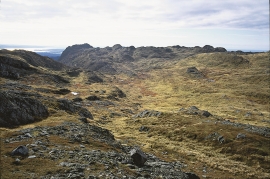 Stordfjella mountain towards the south.